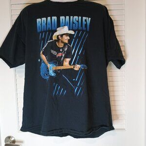 Brad Paisley Country 2013 Concert Music Black Graphic T-shirt size brand Unknown